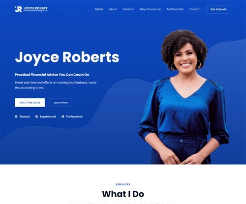Chartered Accountant template preview