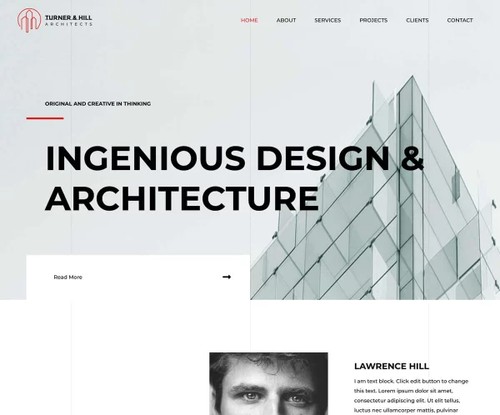 Architecture Firm template preview