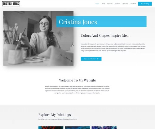 Freelance Artist template preview