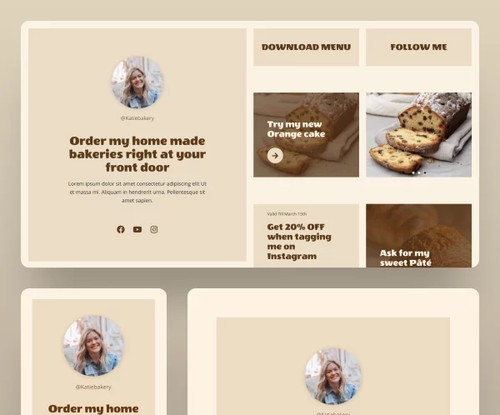 Local Bakery template preview