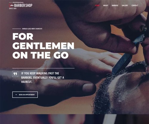 Barber Shop 3 template preview