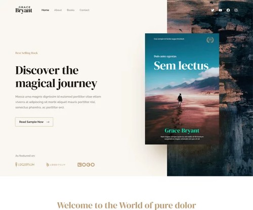 Bestselling Author template preview