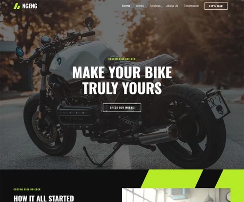 Bike Modification template preview