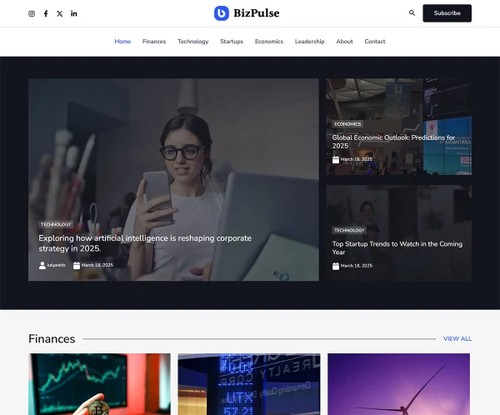 Business Magazine template preview