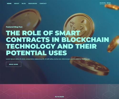 Blockchain Technology template preview