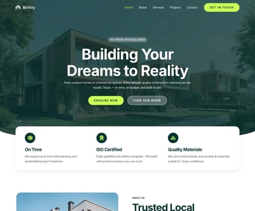 Construction Company 2 template preview