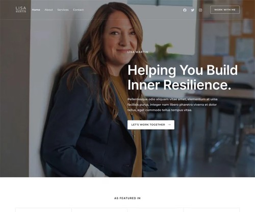 Business Coaching & Consulting template preview