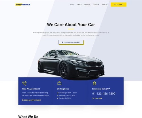 Car Repair template preview