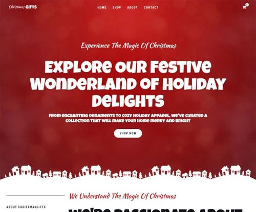 Christmas Shop template preview
