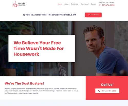 Cleaning Services 3 template preview