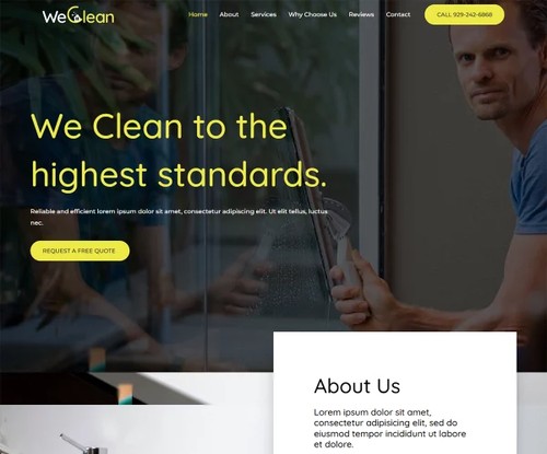 Cleaning Agency template preview