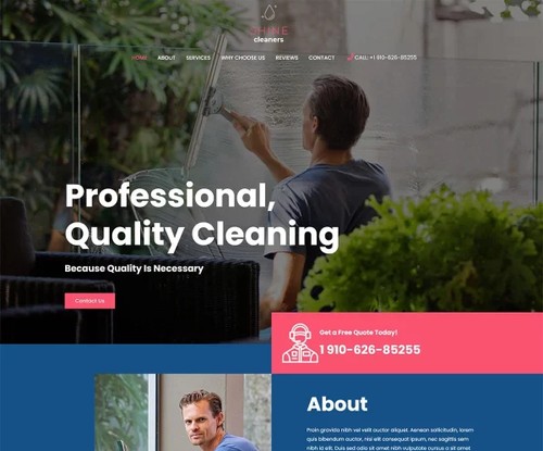 Cleaning Services 2 template preview