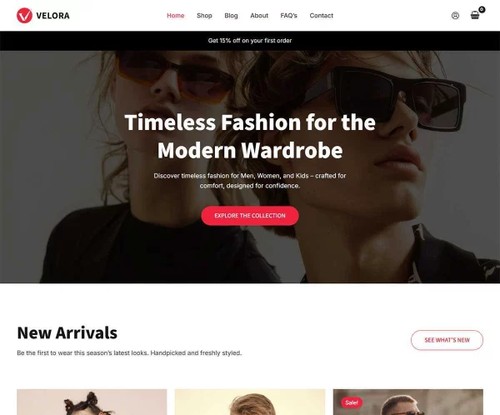 Clothing Store 3 template preview