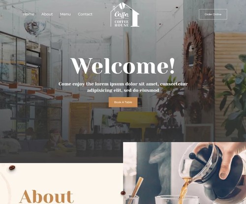Coffee House template preview