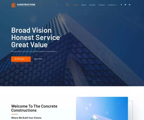 Construction 5 template preview