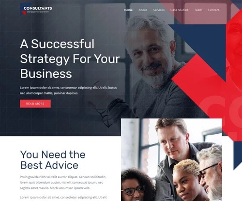 Consultants Firm template preview