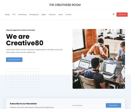 Creative Blog template preview