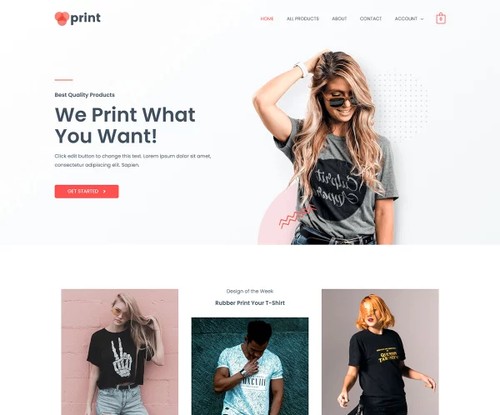 Custom Printing template preview