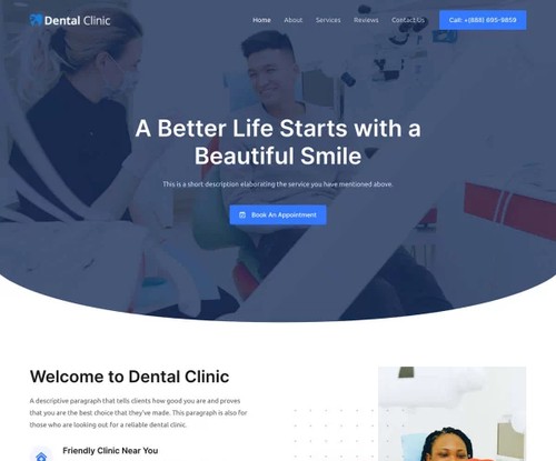 Dental Clinic template preview