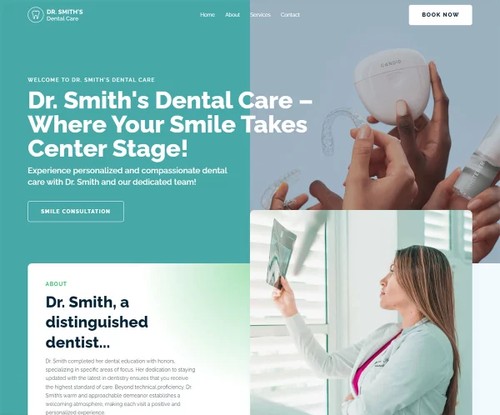 Dental Care template preview