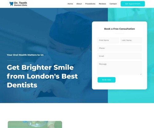 Dentist Clinic template preview