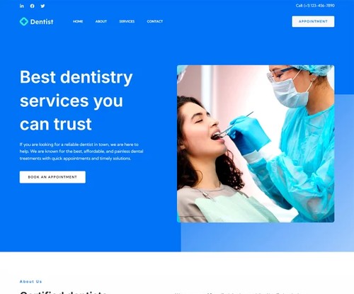 Dentist 5 template preview