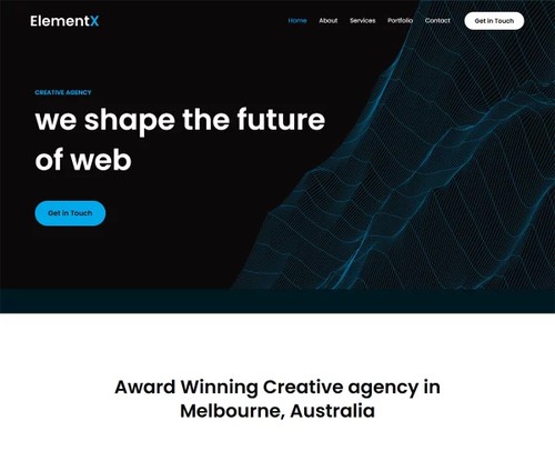 Design Agency template preview