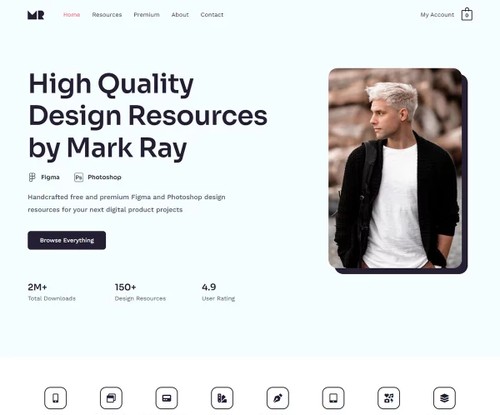 Digital Product Store template preview