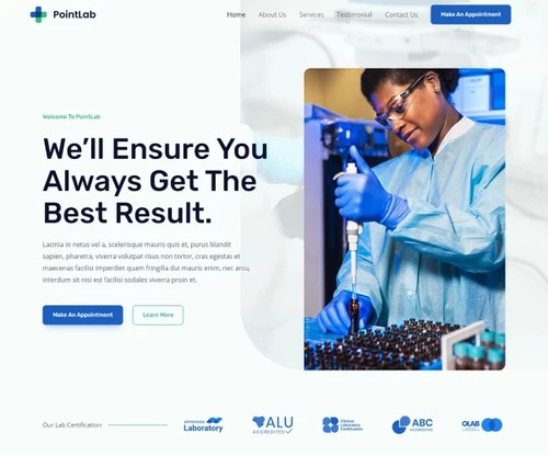 Diagnostics Lab template preview