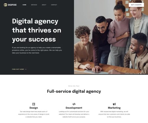 Digital Agency 3 template preview