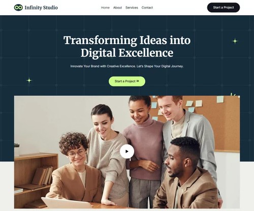 Digital Design Agency template preview