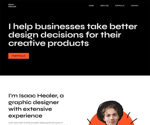 Freelance Digital Designer template preview