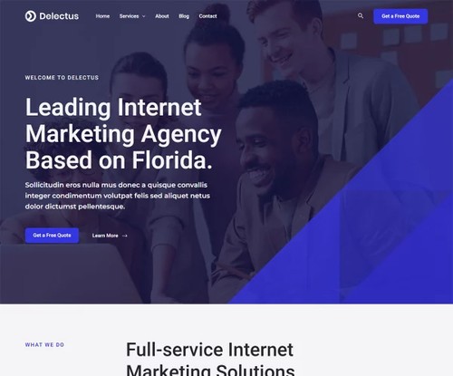 Digital Marketing Agency template preview