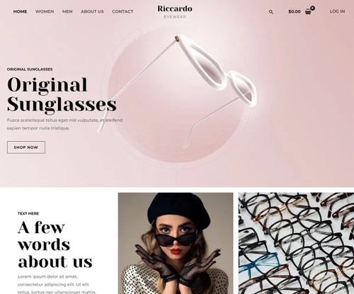 Eyewear Store template preview