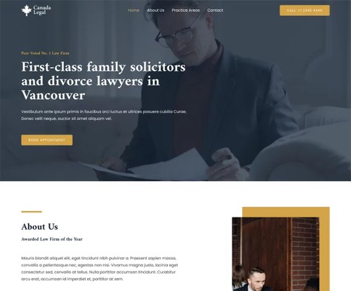 Family Lawyer template preview