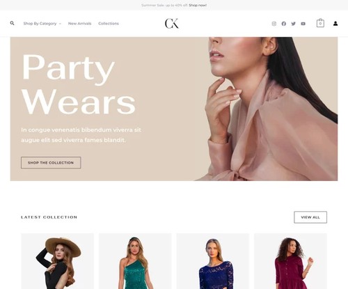 Fashion Designer template preview