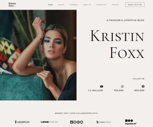 Fashion Influencer template preview