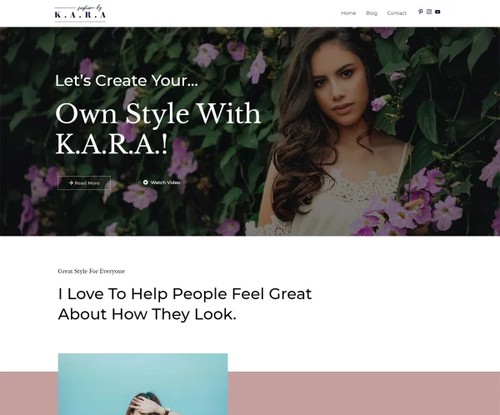Fashion Lifestyle Blog template preview