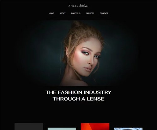 Fashion Photography Portfolio template preview