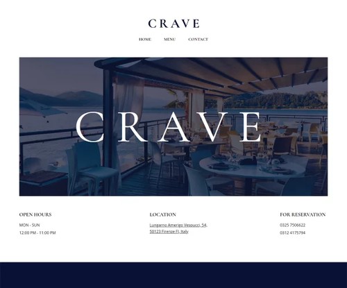 Fine Dining Restaurant template preview