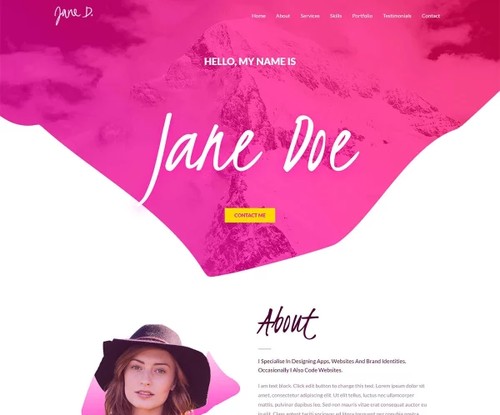 Freelancer 2 template preview