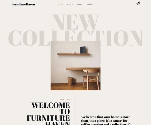 Furniture Haven template preview