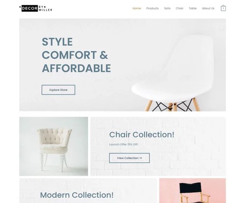 Furniture Store 3 template preview