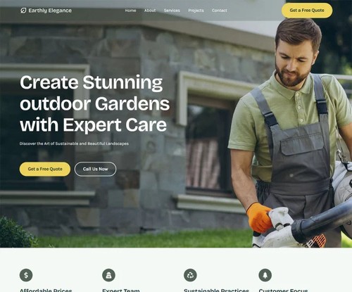 Earthly Elegance template preview
