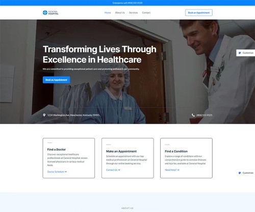 General Hospital template preview