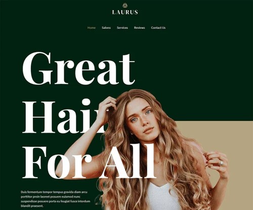 Hairdressers and Hair Salons template preview