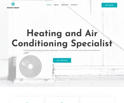 Heating And A/C Technician template preview