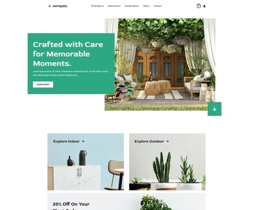 Home and Garden Decor template preview