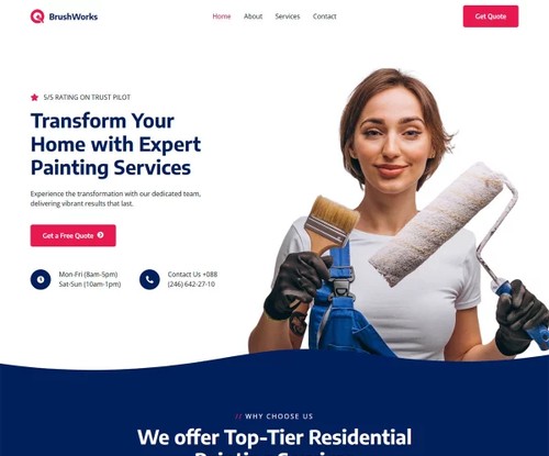 Home Painting template preview