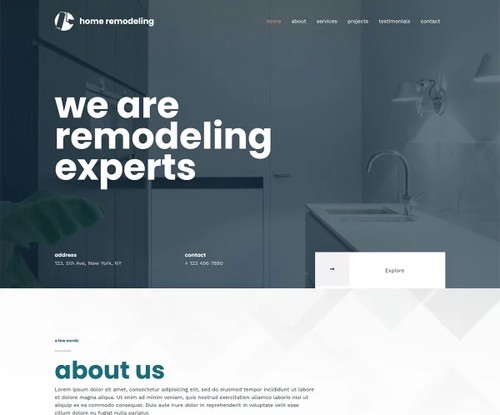 Home Remodeling template preview